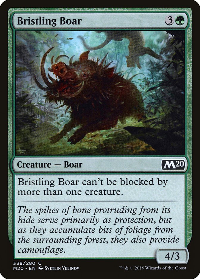 Bristling Boar [Core Set 2020] | Silver Goblin