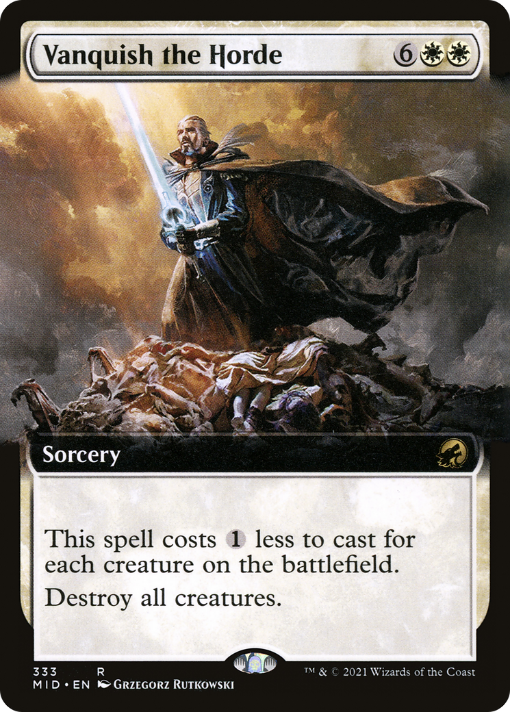 Vanquish the Horde (Extended Art) [Innistrad: Midnight Hunt] Foil