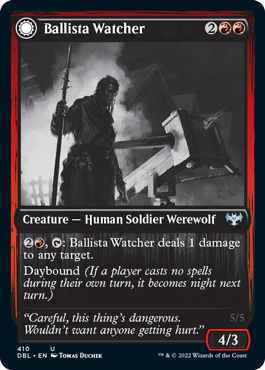 Ballista Watcher // Ballista Wielder (410) Foil - Innistrad: Double Feature