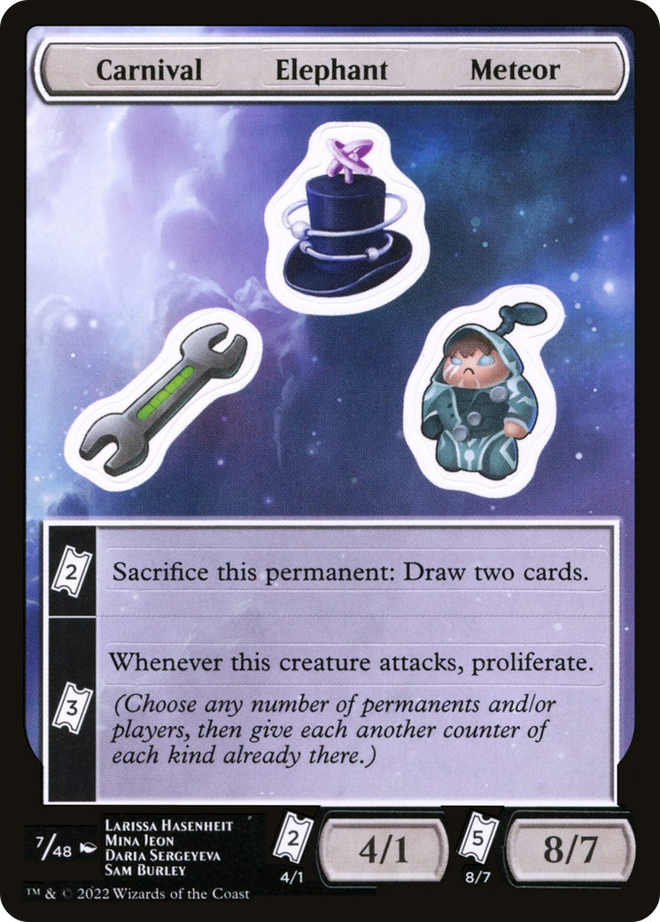 Carnival Elephant Meteor [Unfinity Stickers] | Silver Goblin