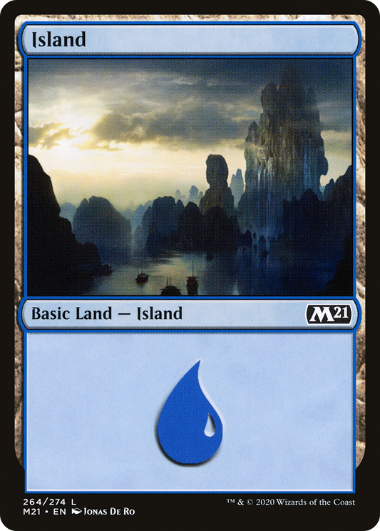 Island (264) [Core Set 2021] Foil