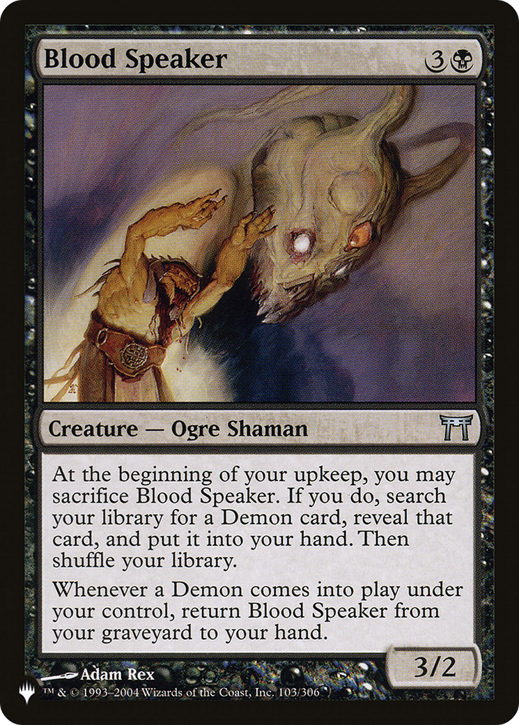 Blood Speaker [The List Reprints] | Silver Goblin