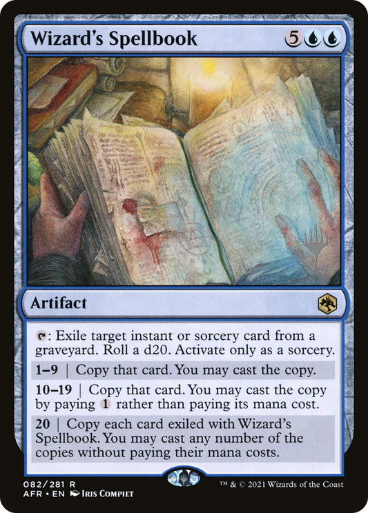 Wizard's Spellbook (Promo Pack) [Dungeons & Dragons: Adventures in the Forgotten Realms Promos] Foil