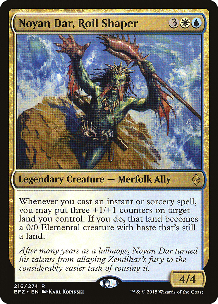 Noyan Dar, Roil Shaper (216) Foil - Battle for Zendikar
