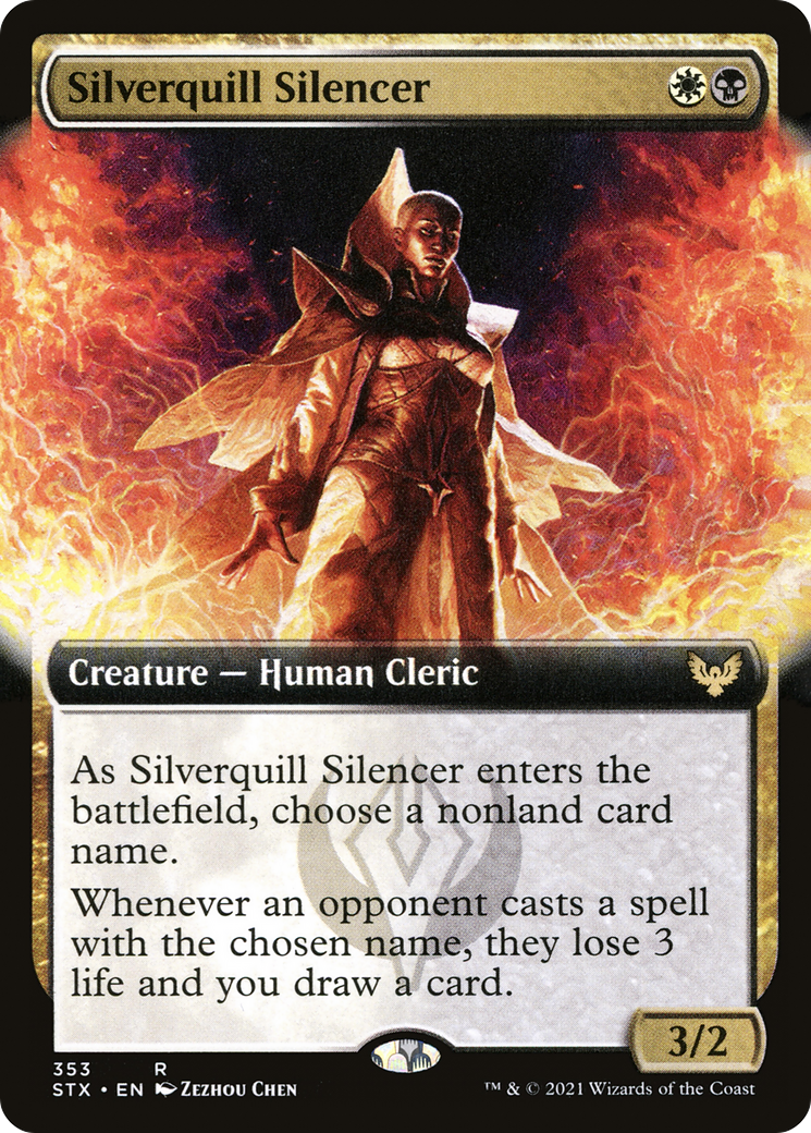 Silverquill Silencer (Extended Art) (353) - Strixhaven: School of Mages