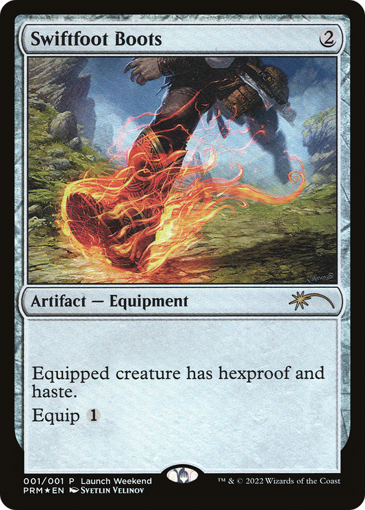 Swiftfoot Boots (001) Foil - Wizards Play Network 2022