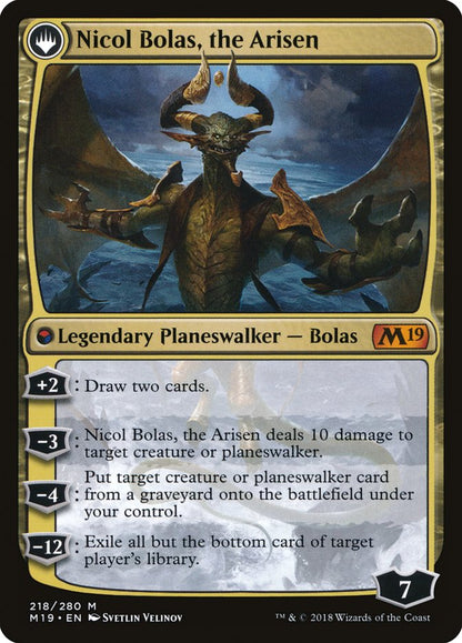 Nicol Bolas, the Ravager (218) Foil - Core Set 2019