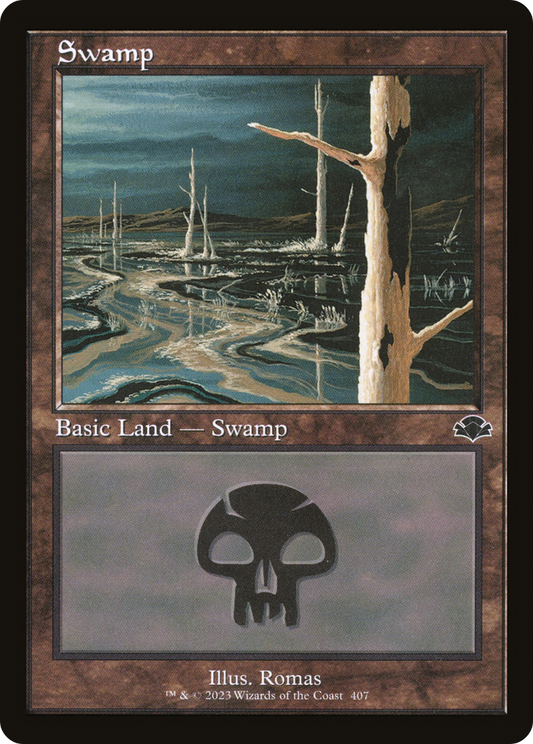 Swamp (407) (Retro) [Dominaria Remastered] Foil