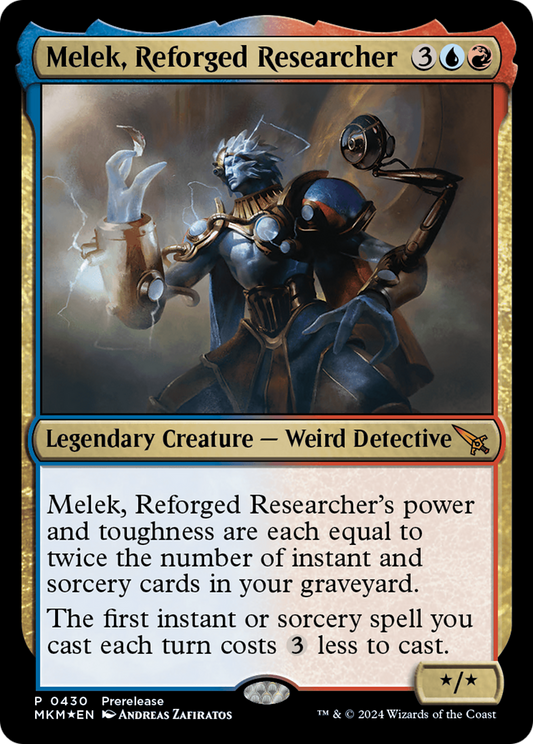 Melek, Reforged Researcher (430) Foil - Murders at Karlov Manor