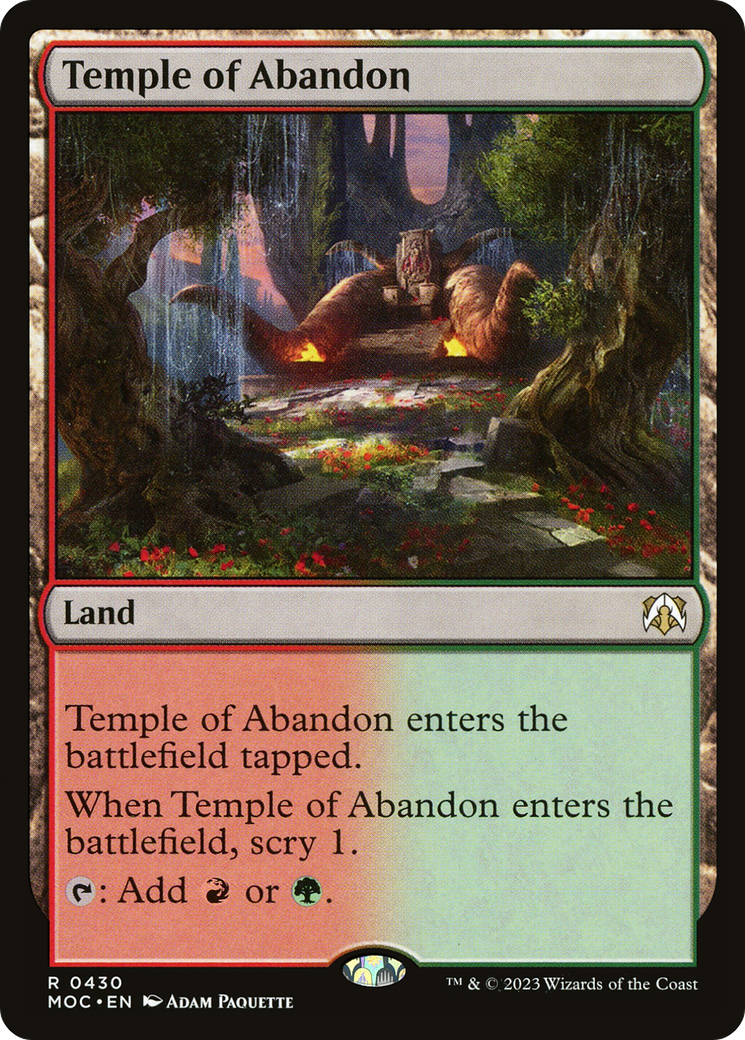 Temple of Abandon (430) - March of the Machine Commander