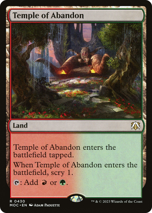 Temple of Abandon (430) - March of the Machine Commander