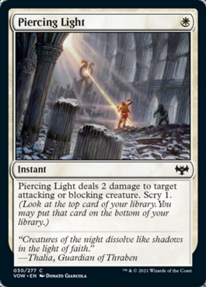 Piercing Light [Innistrad: Crimson Vow] | Silver Goblin