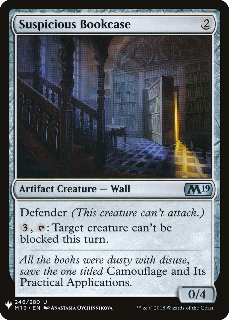 Suspicious Bookcase (M19-246) - The List