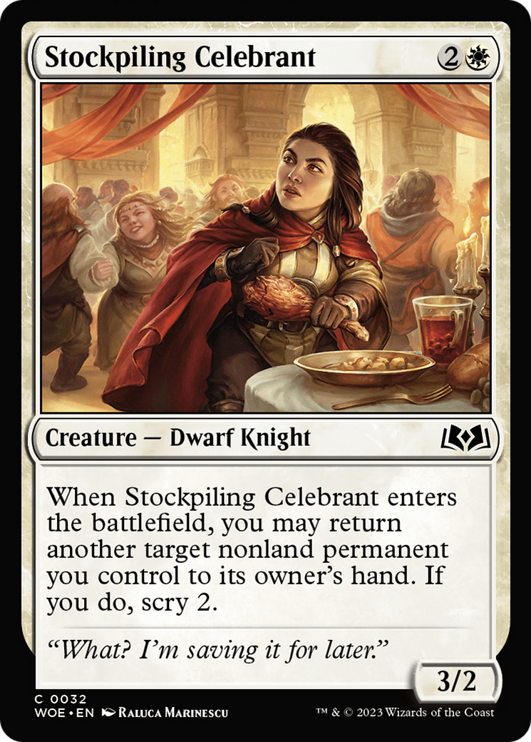 Stockpiling Celebrant (032) - Wilds of Eldraine