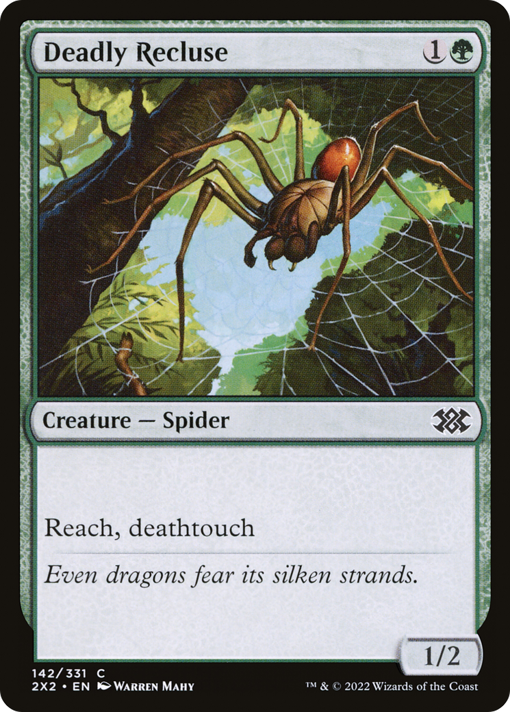 Deadly Recluse (142) Foil - Double Masters 2022