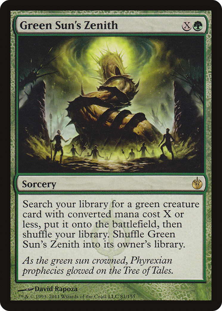 Green Sun's Zenith [Mirrodin Besieged] | Silver Goblin