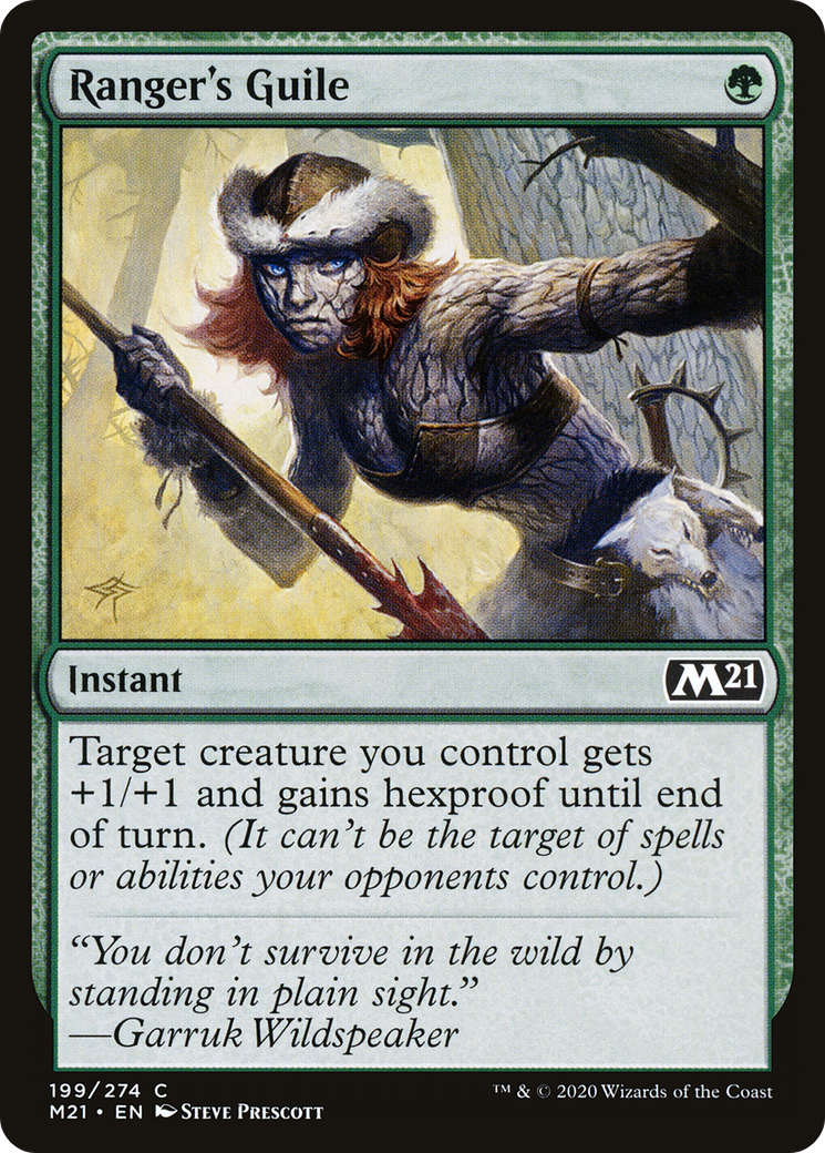 Ranger's Guile (199) Foil - Core Set 2021