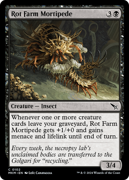 Rot Farm Mortipede (102) Foil - Murders at Karlov Manor