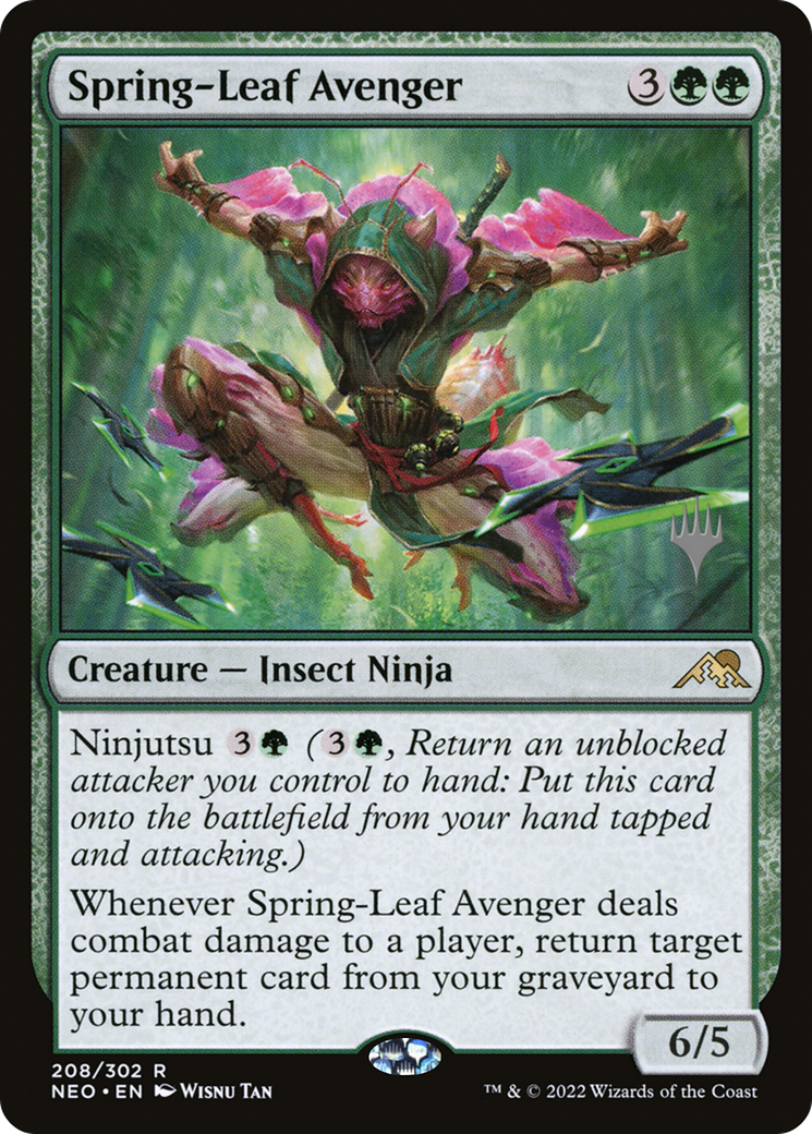 Spring-Leaf Avenger (208) - Kamigawa: Neon Dynasty Promos