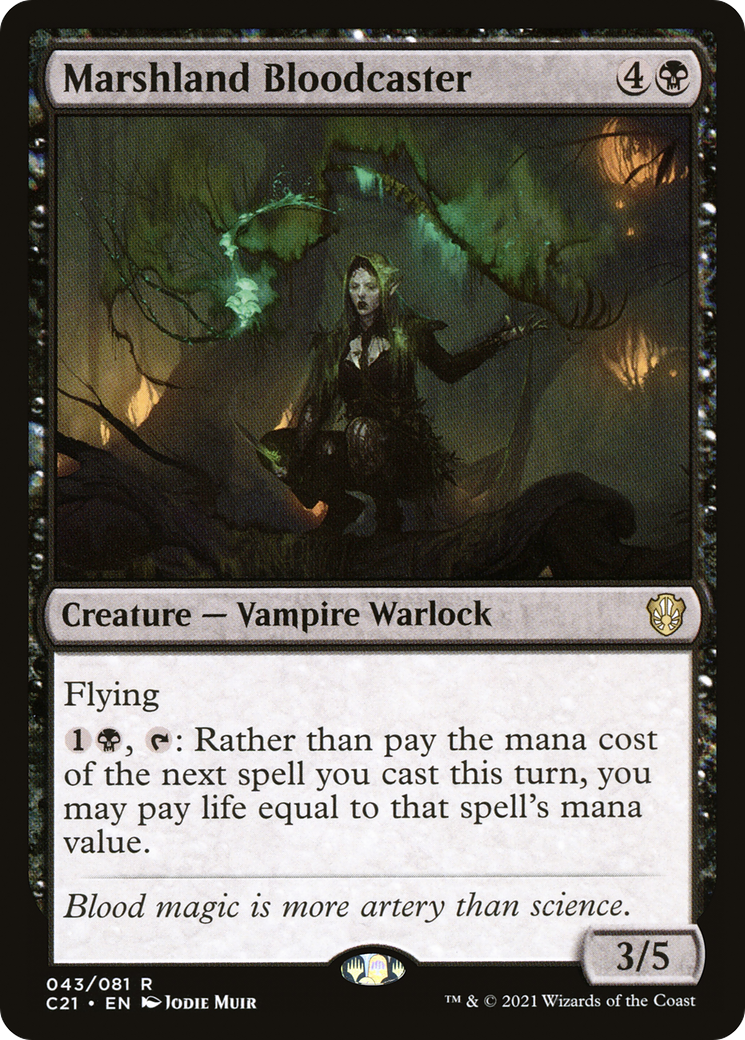 Marshland Bloodcaster (043) - Commander 2021