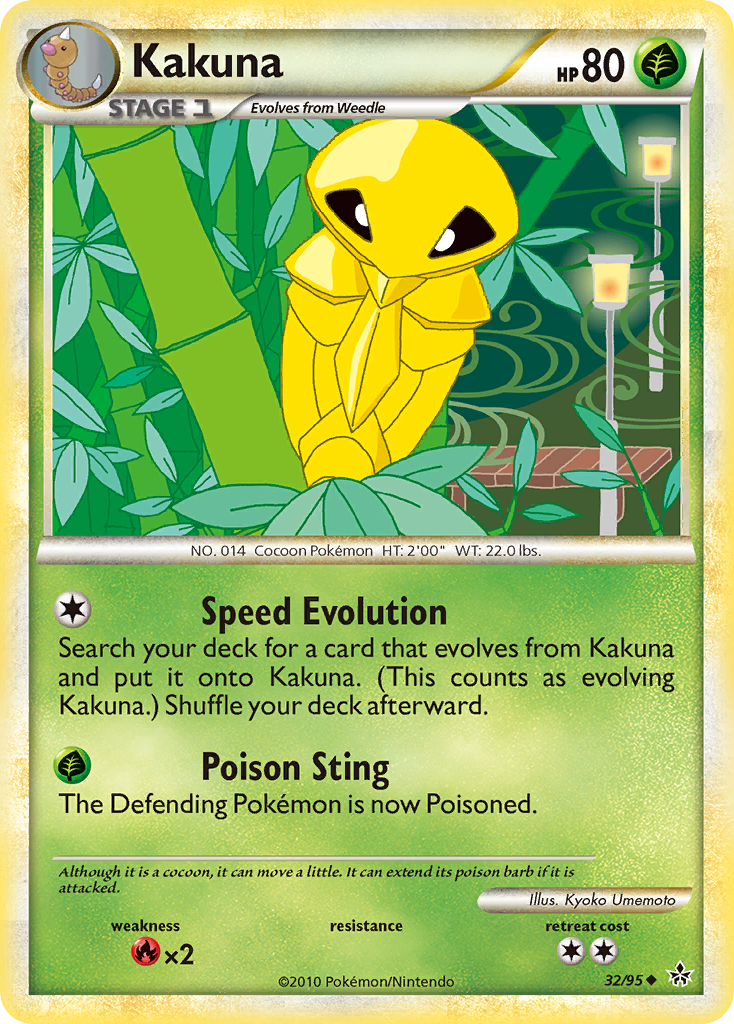 Kakuna (32/95) [HeartGold & SoulSilver: Unleashed] | Silver Goblin