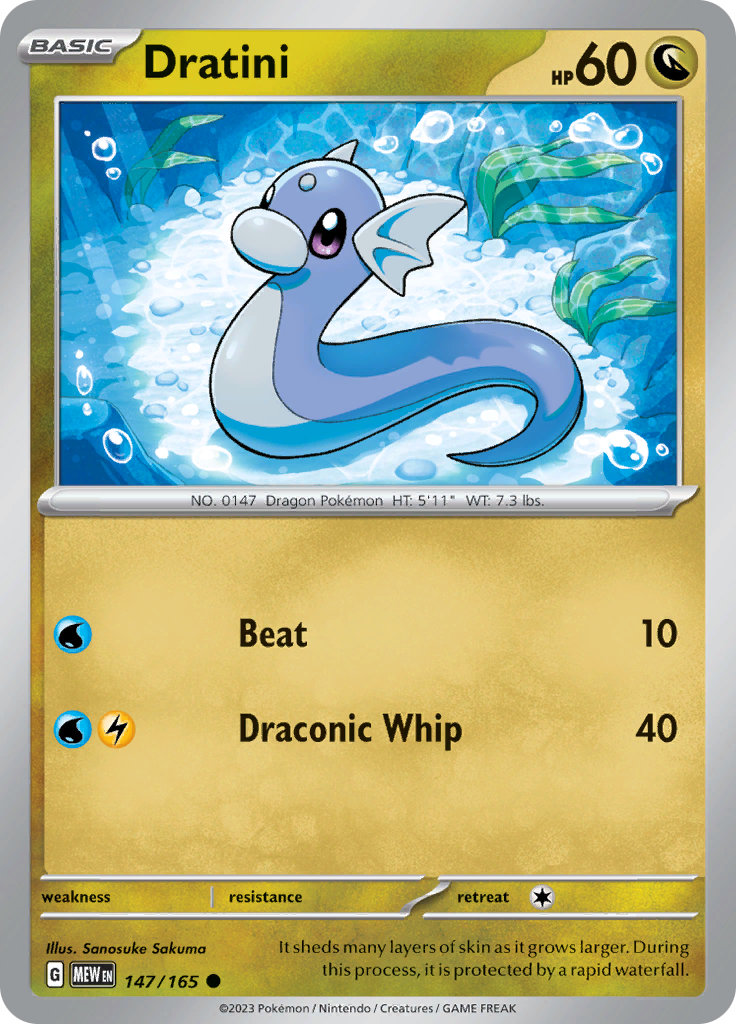 Dratini (147/165) [Scarlet & Violet: 151] | Silver Goblin