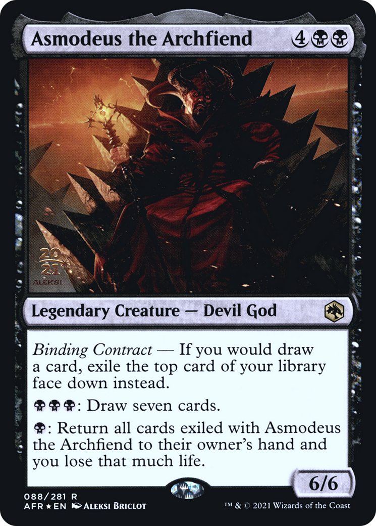 Asmodeus the Archfiend [Dungeons & Dragons: Adventures in the Forgotten Realms Prerelease Promos] | Silver Goblin