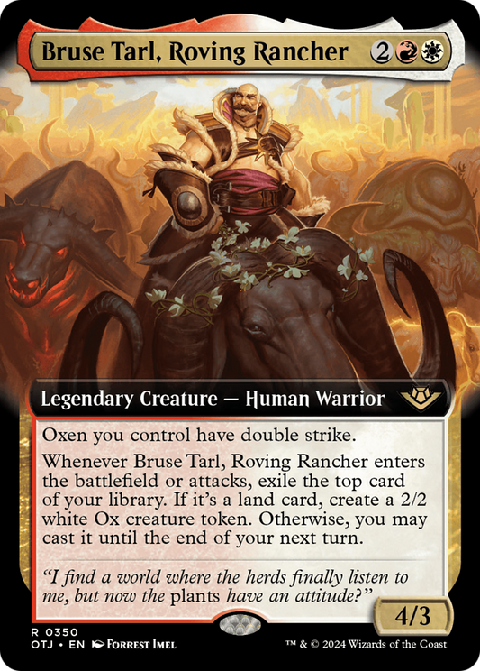 Bruse Tarl, Roving Rancher (Extended Art) (350) Foil - Outlaws of Thunder Junction