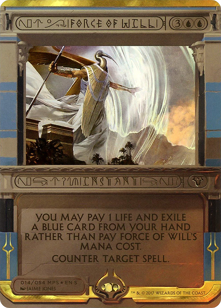 Force of Will (014) Foil - Amonkhet Invocations