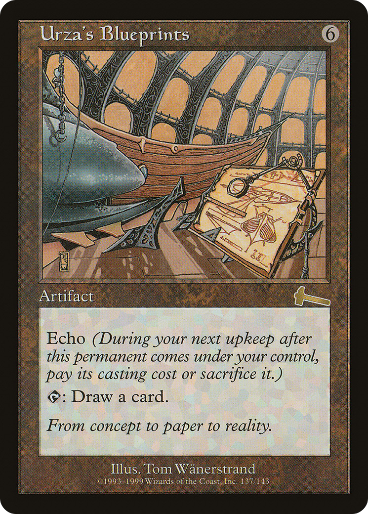 Urza's Blueprints [Urza's Legacy] | Silver Goblin