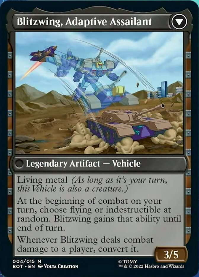 Blitzwing, Cruel Tormentor // Blitzwing, Adaptive Assailant (004) Foil - Transformers