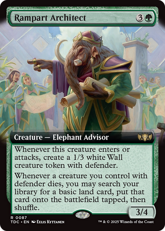 Rampart Architect (Extended Art) (087) - Commander: Tarkir: Dragonstorm