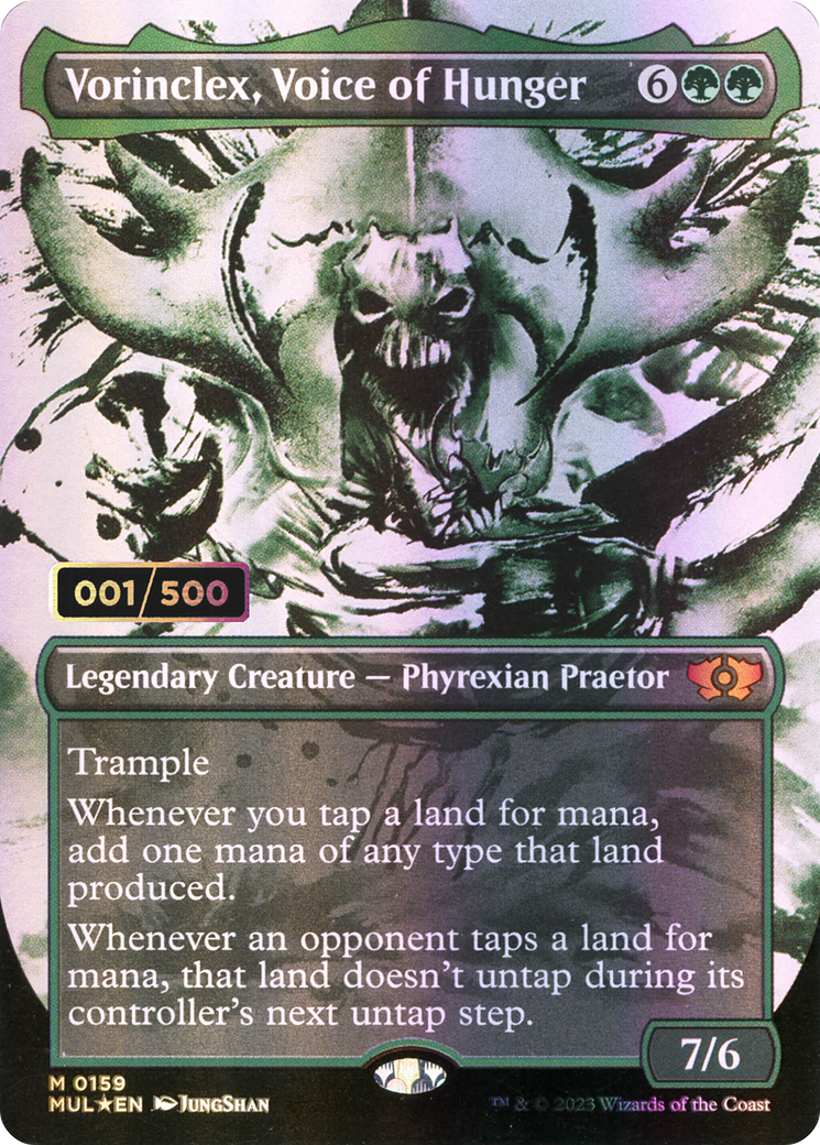 Vorinclex, Voice of Hunger (Serial Numbered) (Showcase) (159) Foil - Multiverse Legends