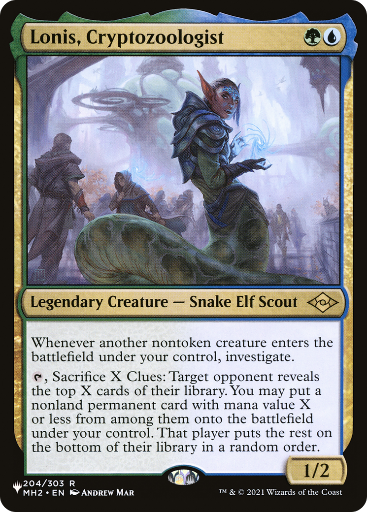 Lonis, Cryptozoologist (MH2-204) - The List