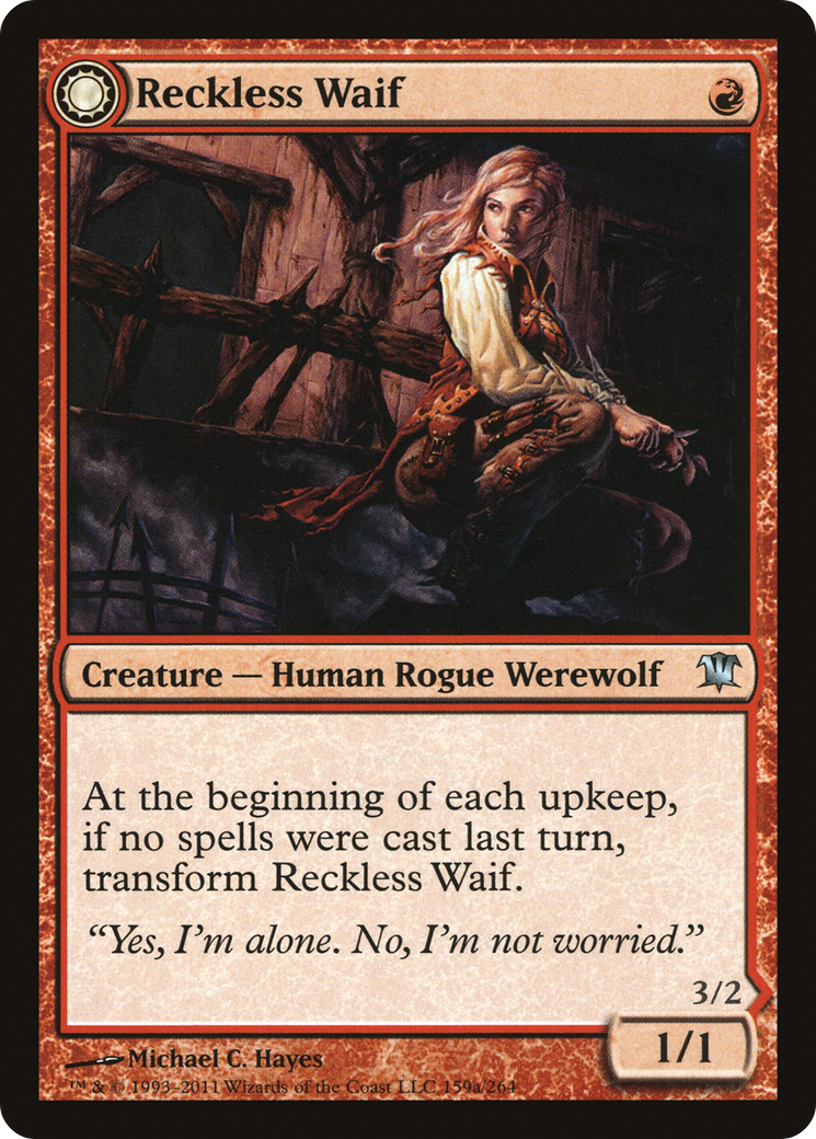 Reckless Waif // Merciless Predator (159) Foil - Innistrad