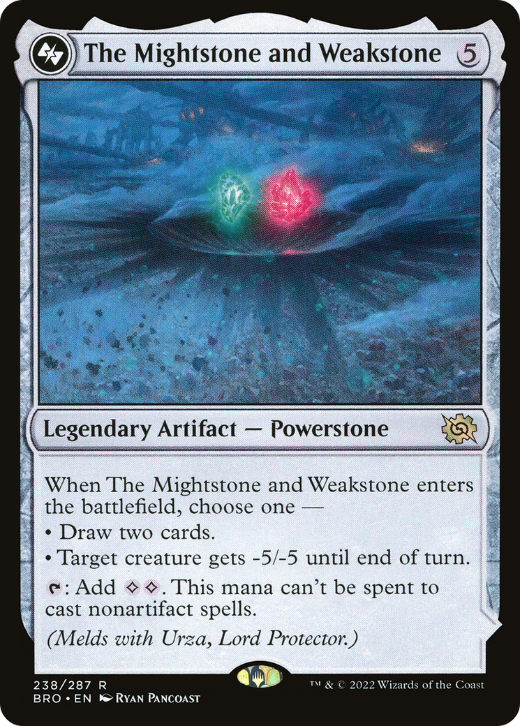 The Mightstone and Weakstone (238) Foil - The Brothers' War
