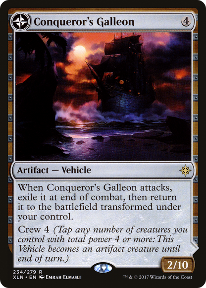 Conqueror's Galleon // Conqueror's Foothold (234) Foil - Ixalan