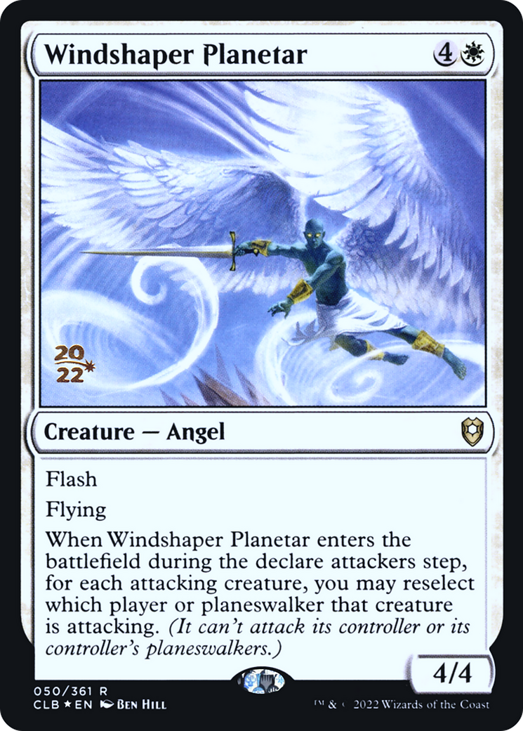 Windshaper Planetar [Commander Legends: Battle for Baldur's Gate Prerelease Promos] | Silver Goblin