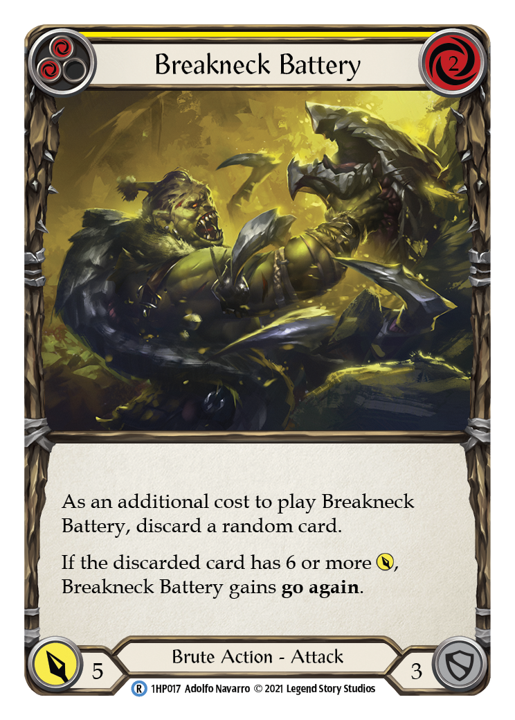 Breakneck Battery (Yellow) [1HP017] (History Pack 1) | Silver Goblin