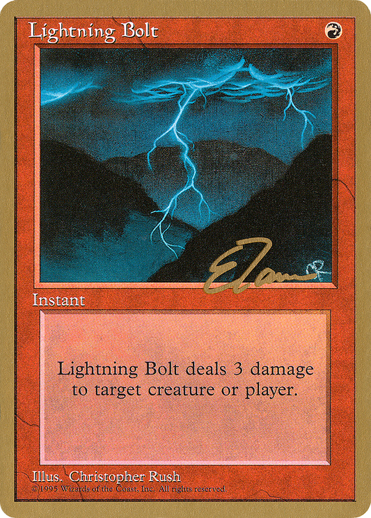 Lightning Bolt (Eric Tam) [Pro Tour Collector Set]