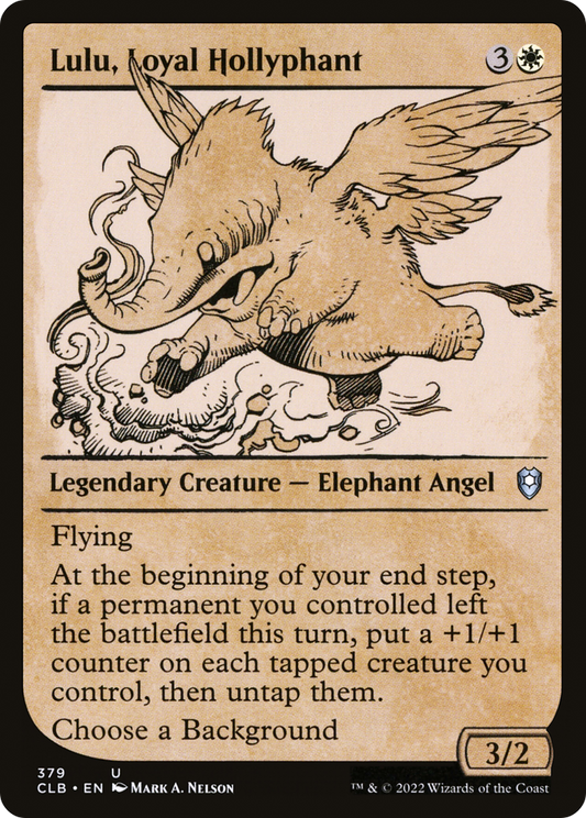 Lulu, Loyal Hollyphant (Showcase) (379) - Commander Legends: Battle for Baldur's Gate