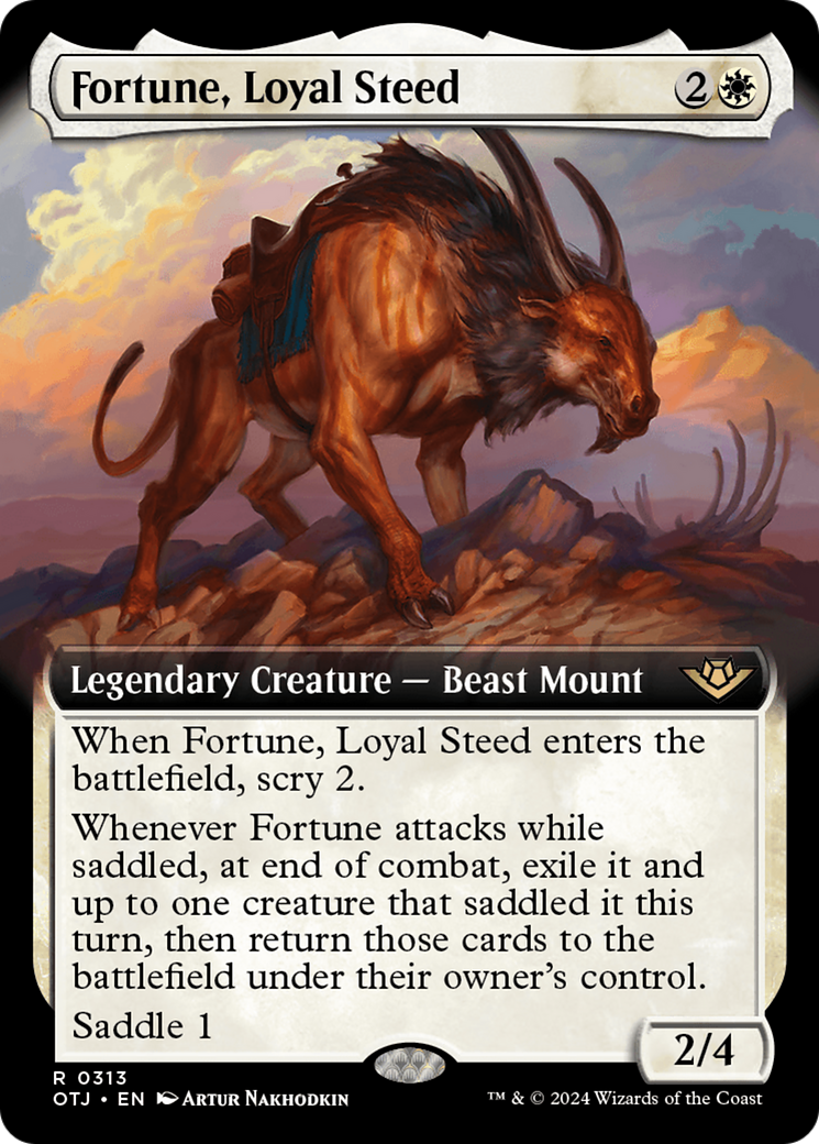 Fortune, Loyal Steed (Extended Art) (313) - Outlaws of Thunder Junction