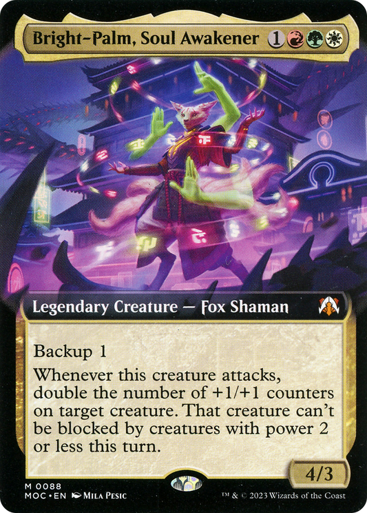 Bright-Palm, Soul Awakener (Extended Art) (088) - March of the Machine Commander