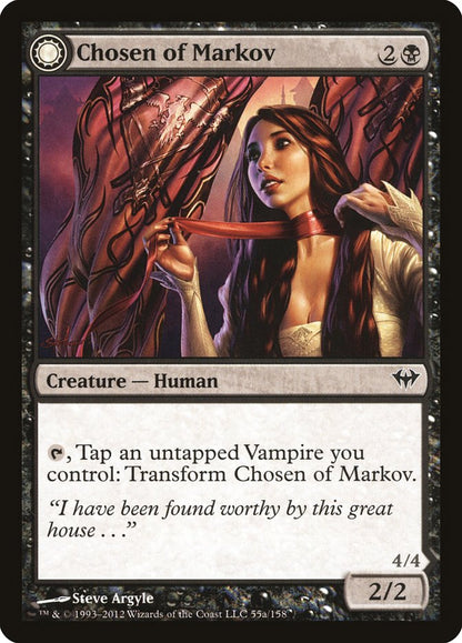 Chosen of Markov // Markov's Servant (055) Foil - Dark Ascension