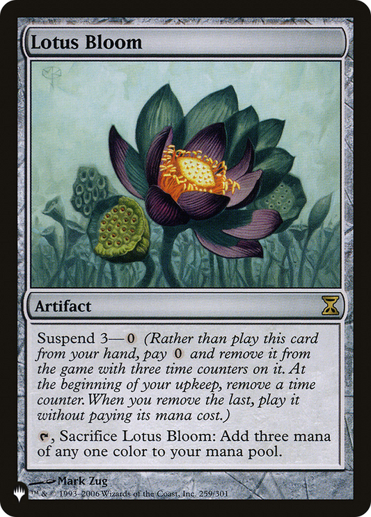 Lotus Bloom (TSP-259) - The List