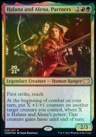 Halana and Alena, Partners [Innistrad: Crimson Vow Prerelease Promos] | Silver Goblin