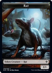 Rat // Food (17) Double-Sided Token [Throne of Eldraine Tokens] | Silver Goblin