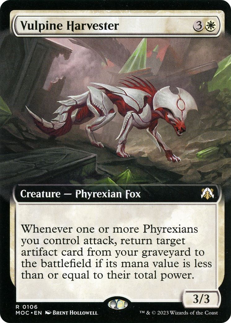 Vulpine Harvester (Extended Art) [March of the Machine Commander] Foil