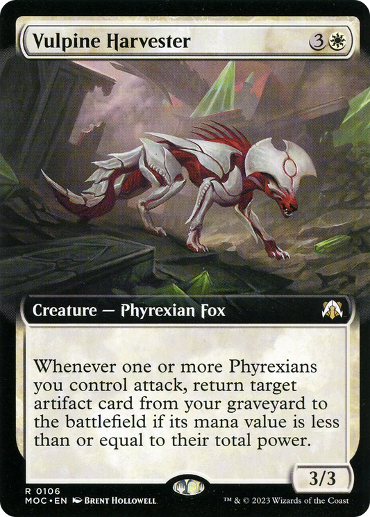 Vulpine Harvester (Extended Art) [March of the Machine Commander] Foil