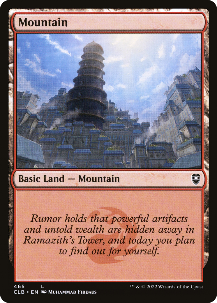 Mountain (465) Foil - Commander Legends: Battle for Baldur's Gate